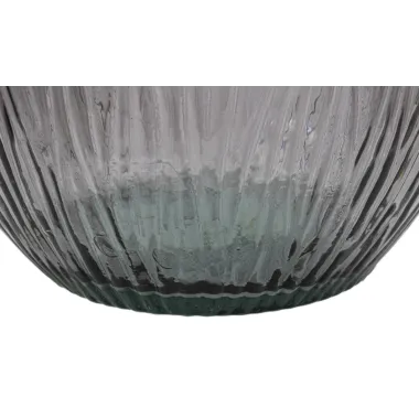 Wazon ARABE LOW z Recyklingowanego Szkła Dymnego 34x75 cm (PRODUKOWANY W HISZPANII)